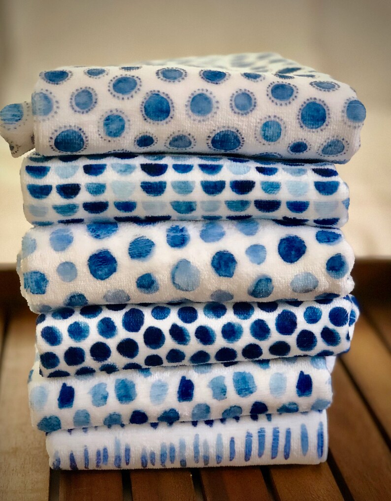 Hand Towels Bathroom Hand Towels Blue Hand Towel Bathroom Etsy