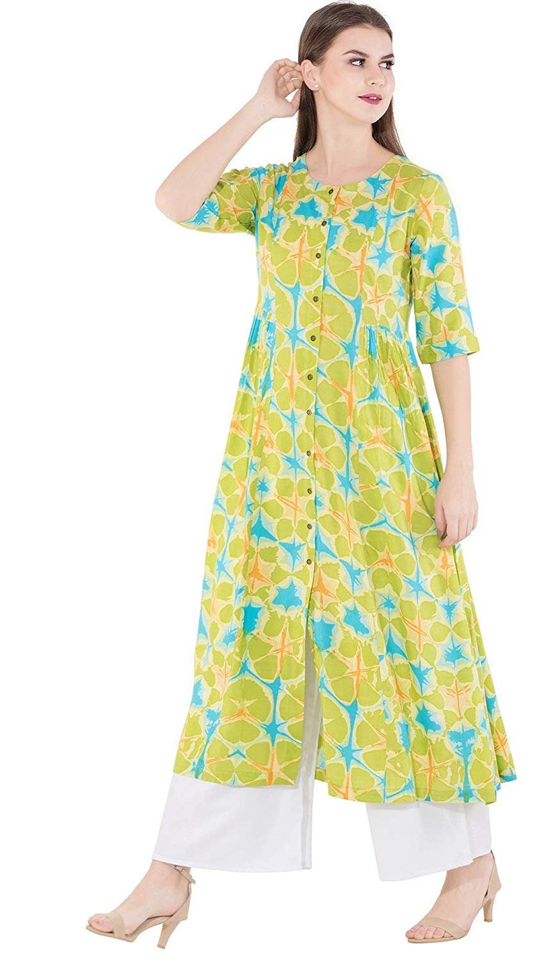 IMPEREALEXPORT Beautiful Elegant Rayon Flared Kurti For Women