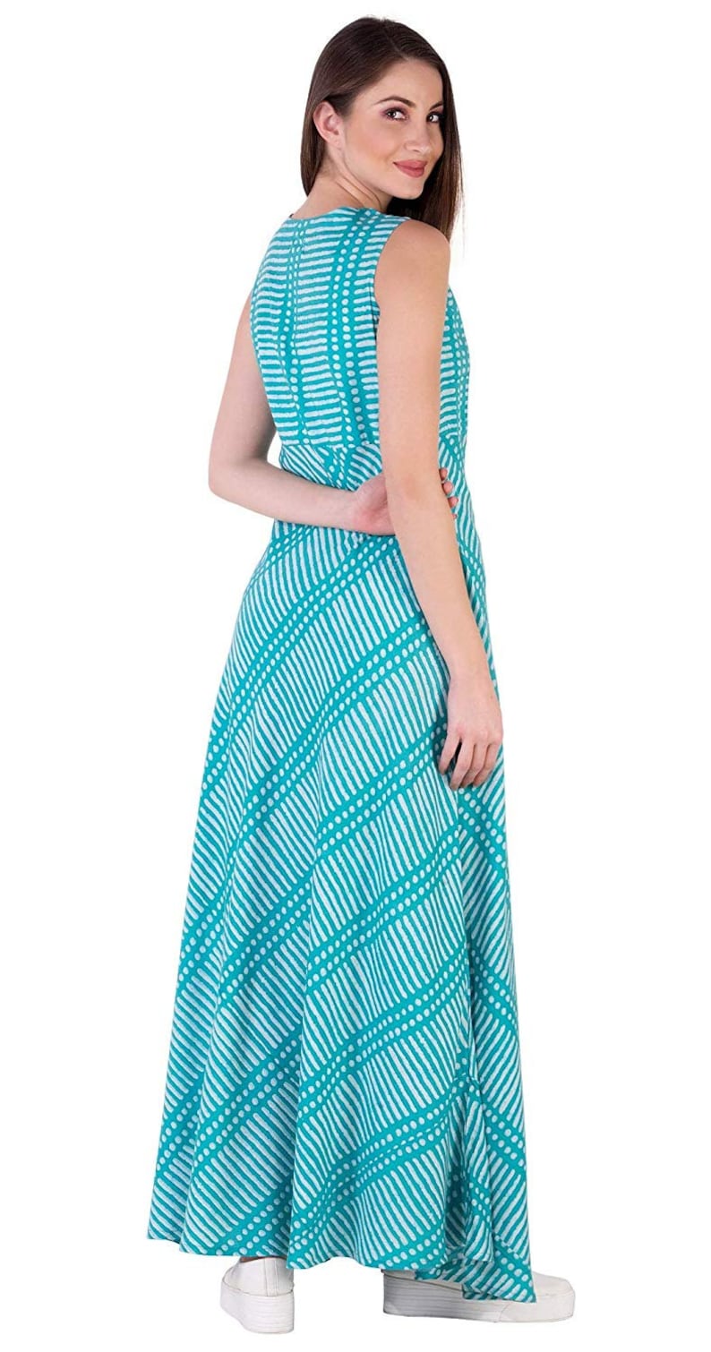 IMPEREALEXPORT Beautiful Elegant Rayon Maxi Dress For Women