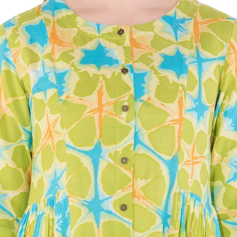 IMPEREALEXPORT Beautiful Elegant Rayon Flared Kurti For Women