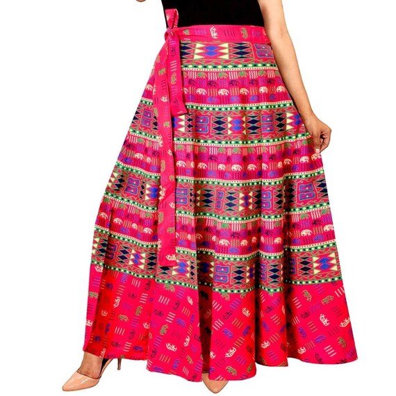 multi coloured maxi skirt