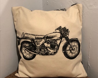 Motorcycle cushion | Etsy Motorcycle Lovers Tapestry Pillow You