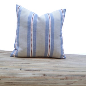 Lines pillow, Stripes pillow, Hand made Linen Pillow Cover .