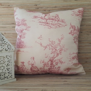 Français style country / taie d’oreiller 45x45cm / housse de coussin de scène country de style français /