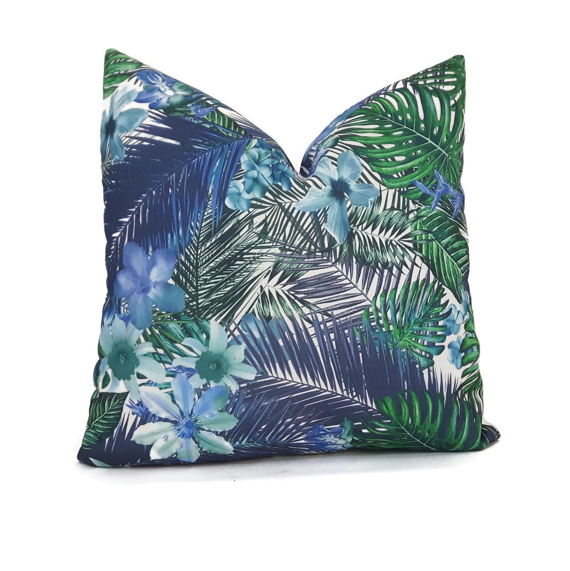 Sunbrella Pillow / Indoor/outdoor/ Floral Pillows 18x18 / Waterproof