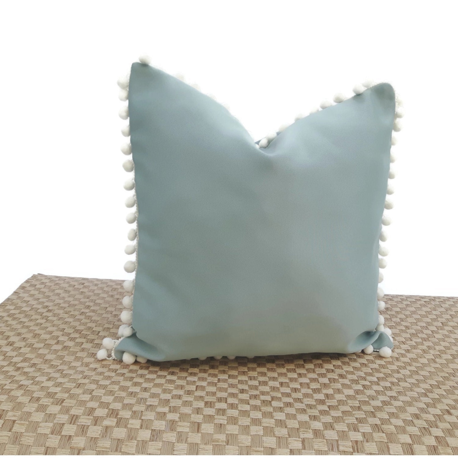 Seafoam Green Throw Pillow Cover Art Deco Pillowcase Couch Etsy