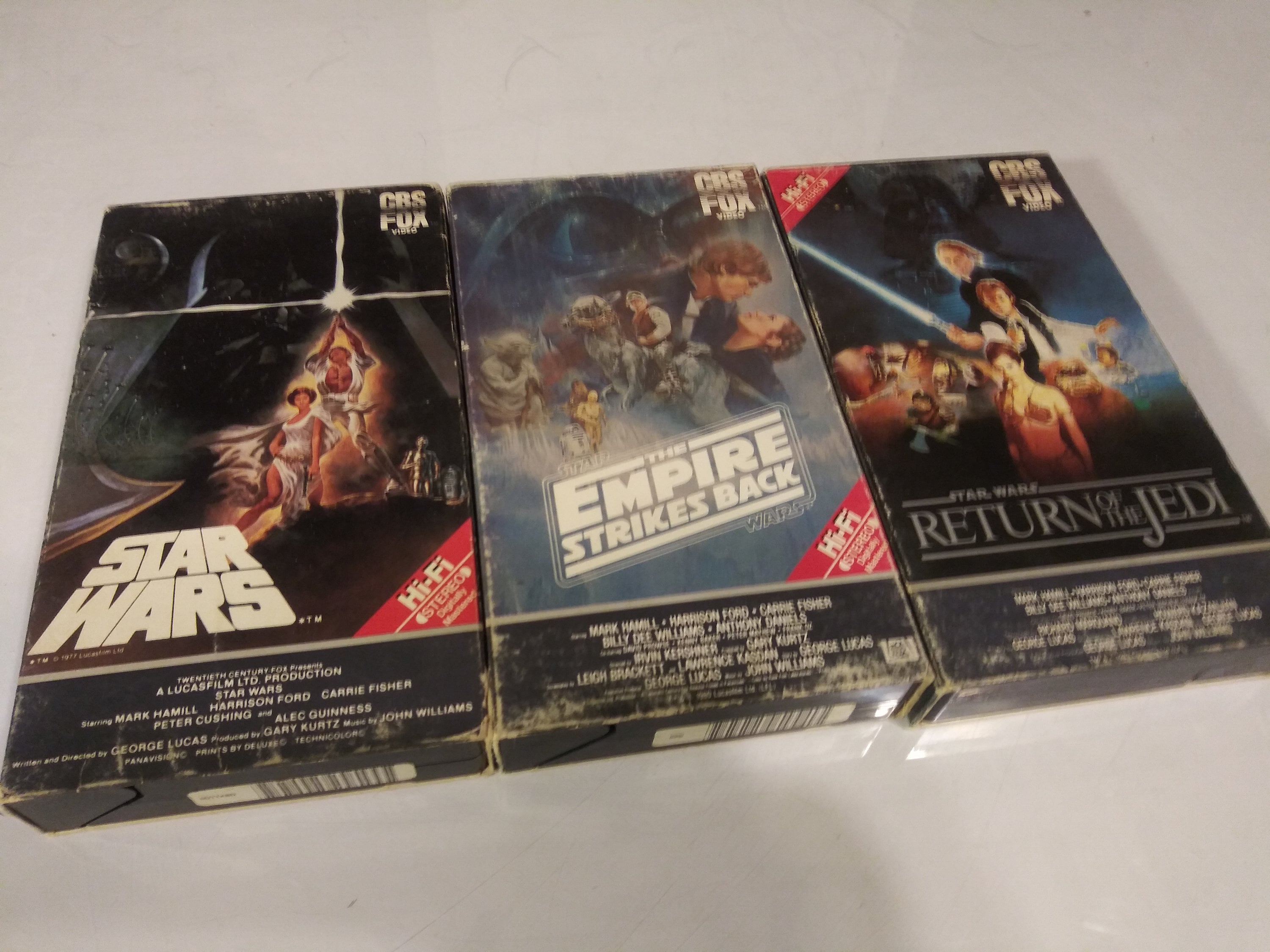 Vintage Original Star Wars Trilogy Movies on VHS Tapes HiFi Etsy