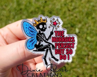 The Horrors Persist Interchangeable Retractable Badge Reel