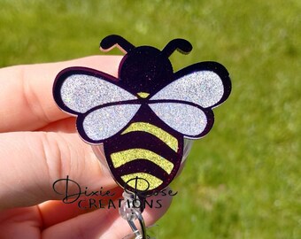 Bee Interchangeable Retractable Badge Reel