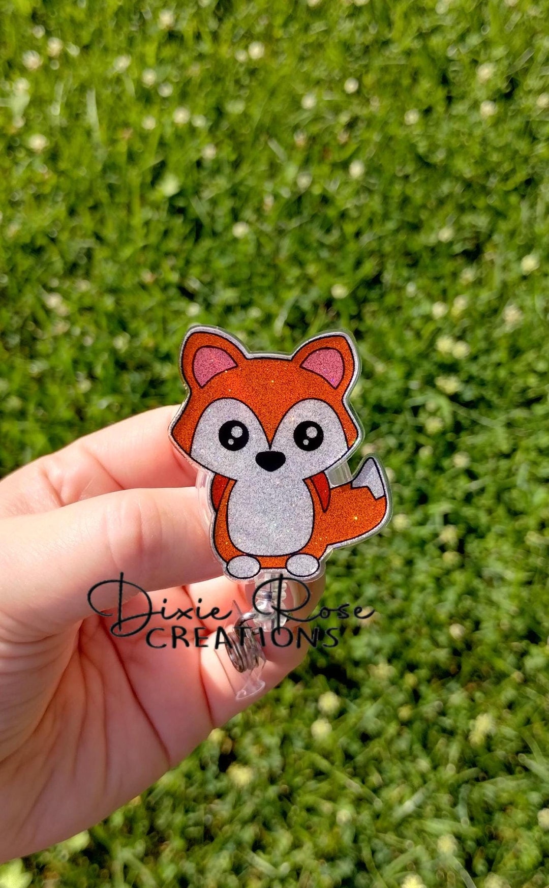 Fox Interchangeable Retractable Badge Reel - Etsy