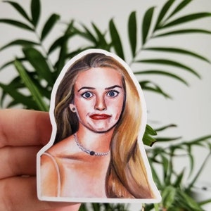 Clueless Cher Sticker. Alicia Silverstone.  Nostalgia 90s Valley Girl Movie - Ugh, as if!
