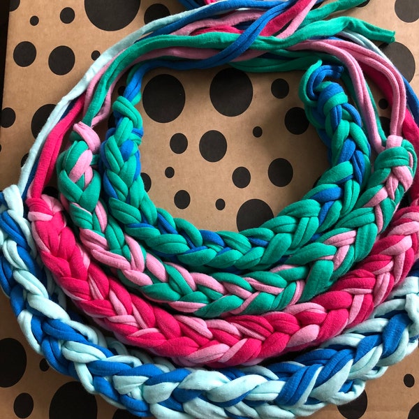 Tshirt Yarn Necklace Etsy