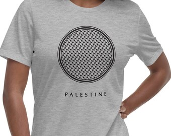 Keffiyeh Art Women's Relaxed T-Shirt - Palestinian Scarf Design - Free Palestine