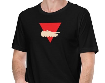 Palestine Red Triangle t-shirt - Free Palestine - Palestinian Art