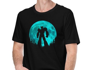 Cyan Moon Mazinger tshirt - Mazinger Z Anime T-Shirt, Retro Anime Shirt