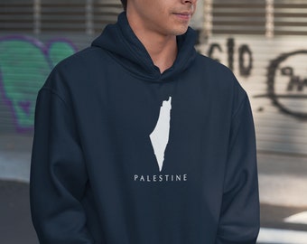 Palestine map Hoodie - Free Palestine