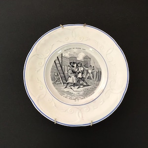 Antique French Faience Plate #6 Histoire De Jeanne D’Arc