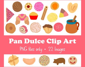 Pan Dulce Clip Art Bundle | 22 Bilder | NUR PNG-Dateien | Sofort Download