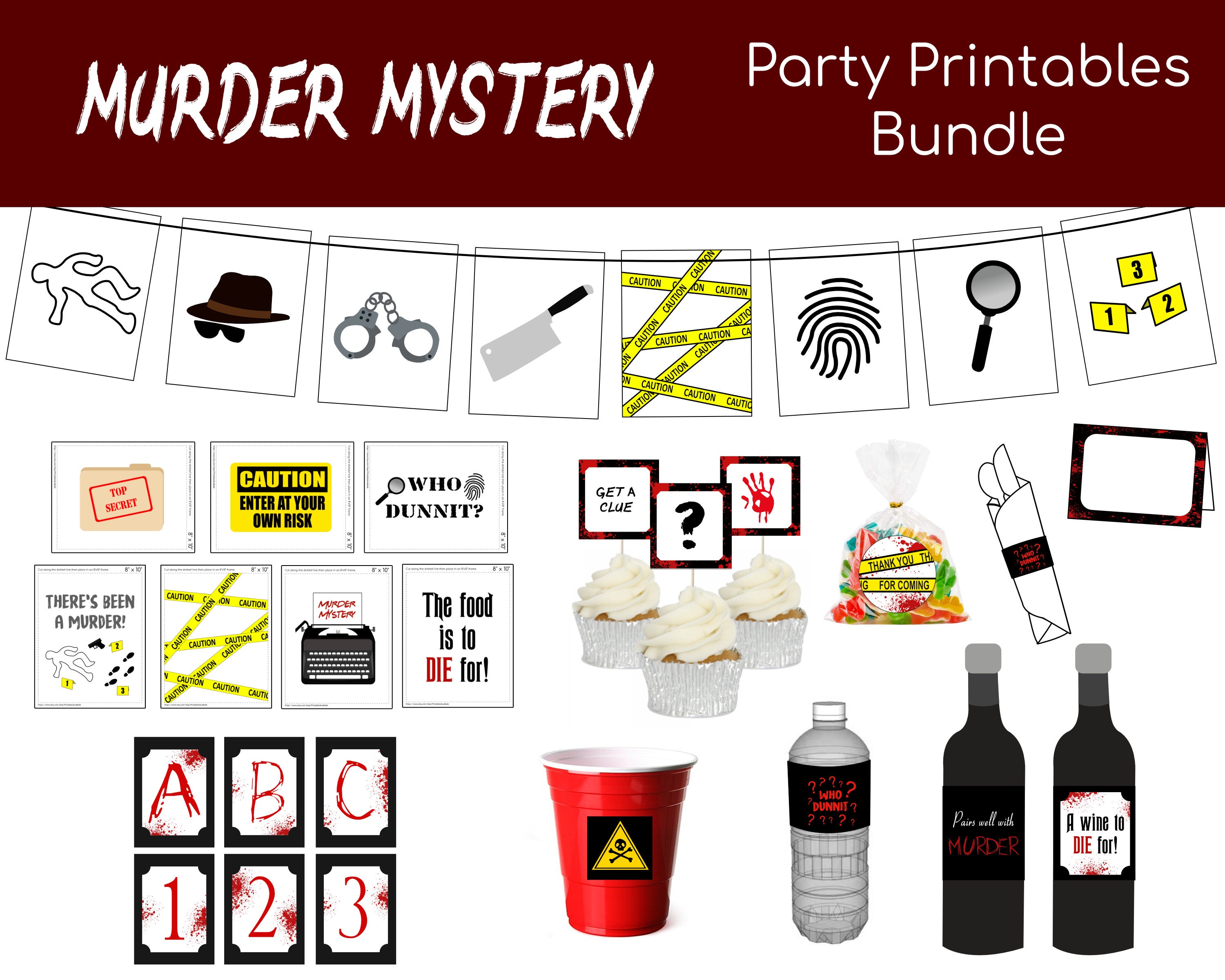 Free Murder Mystery Party Printables Fanny Printable
