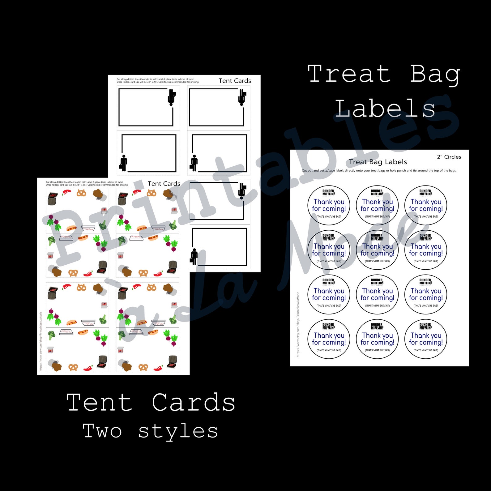 The Office Party Pack Printables Bundle Digital Files Only Instant ...