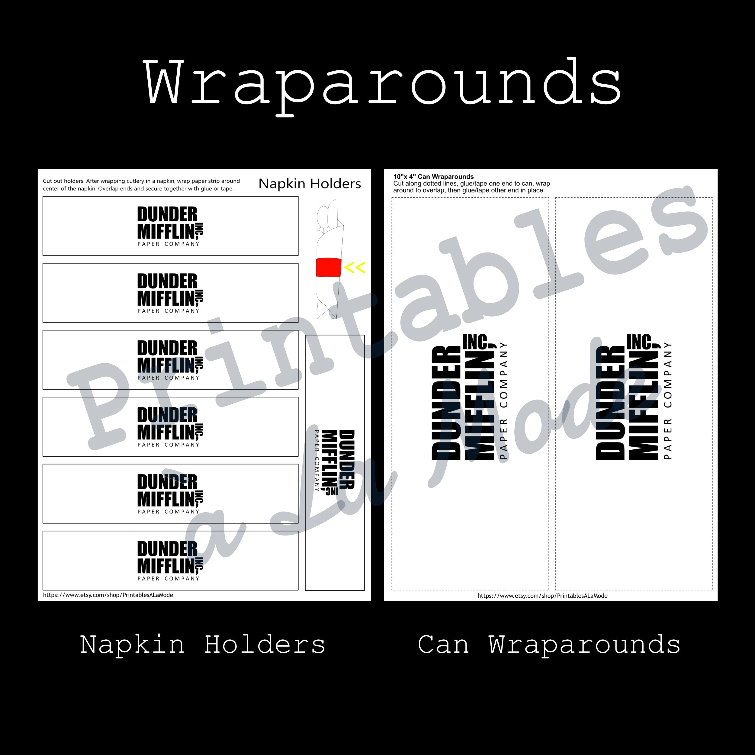 The Office Party Pack Printables Bundle Digital Files Only - Etsy