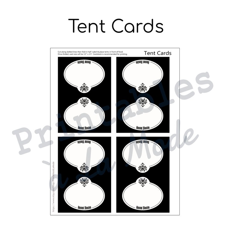 Haunted Mansion Party Pack Printables Bundle Digital Files - Etsy