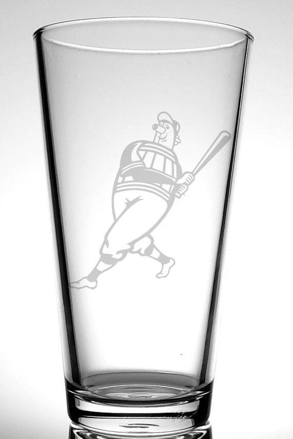 Beer Barrel Man Mascotmilwaukee Brewers Pint Glassbeer Etsy