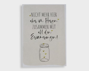 Postkarte „Du warst voller Liebe“