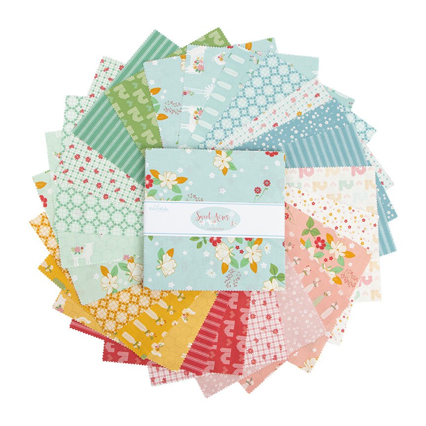 Sweet Acres, Layer Cake, Beverly McCullough, Riley Blake Designs, Precut Fabric