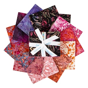 Batiks, Chalk & Charcoal, Fat Quarter Bundle B, 12 Pieces, Riley Blake Designs, Precut Fabric