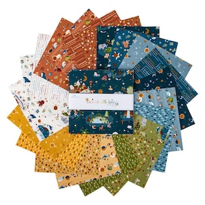 Created with Love In Seven Days, Layer Cake, Baby Nursery Fabric, Jennifer Long, Riley Blake Designs, Precut Fabric