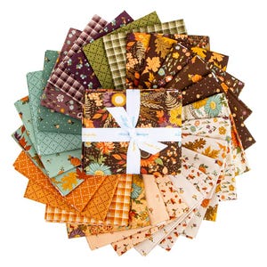 The Awe of Autumn, Fat Quarter, 26 Piece Bundle, Autumn Fabric, Sandy Gervais, Riley Blake Designs, Precut Fabric