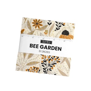 Bee Garden, Charm Pack, Garden Floral, Gingiber, Moda Fabrics, Precut Fabric