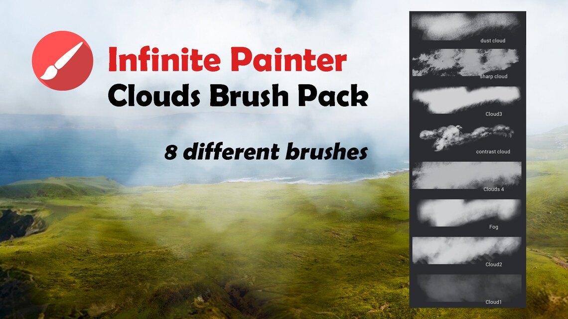 Infinite Painter Clouds Brush Pack Etsy