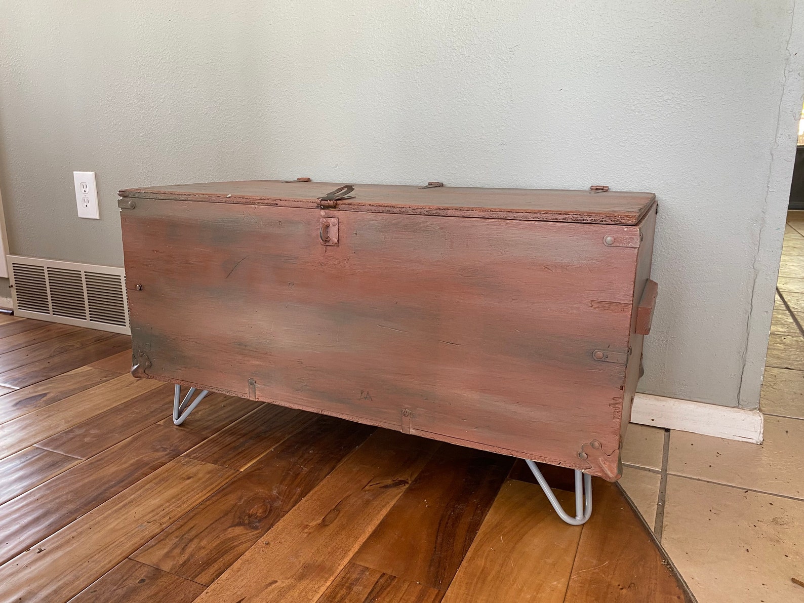 Refinished vintage army trunk Etsy