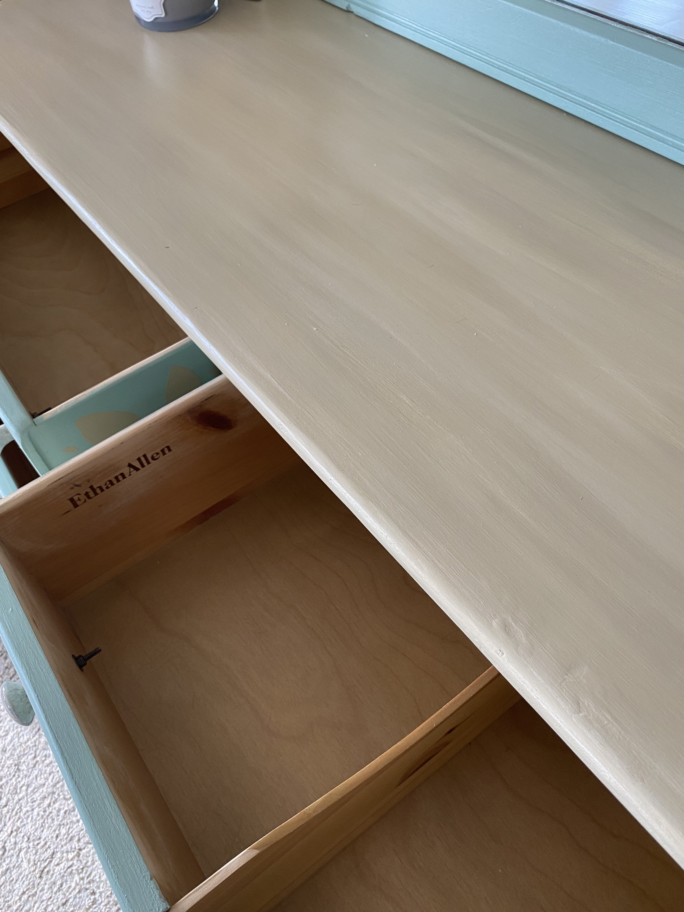 Ethan allen mirrored dresser outlet