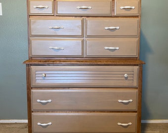 Maple high boy chest of drawers | Vintage