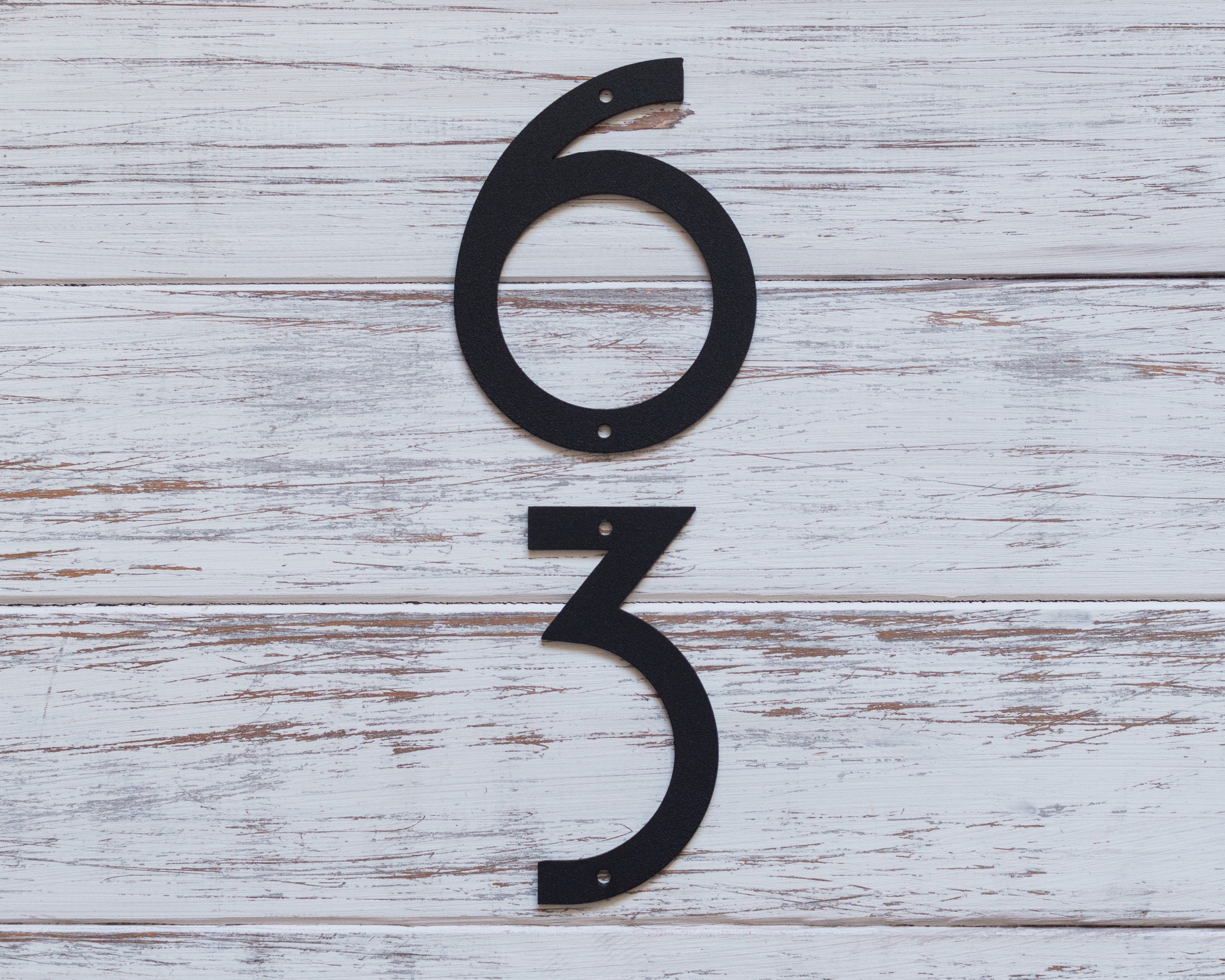 metal house numbers