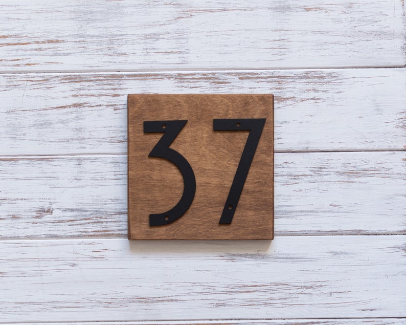 4 Inch Metal House Numbers and Letters Modern House Numbers Etsy