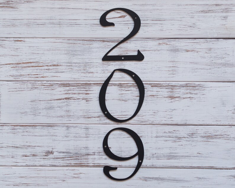 4 Inch Metal House Numbers and Letters Modern House Numbers Etsy