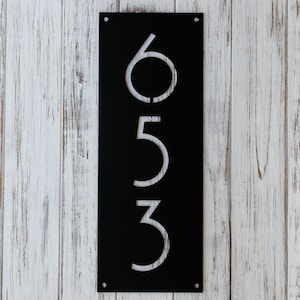 Modern House Numbers, Address Plaque Metal, House Number Plaque, Address sign, Personalized Street Sign, House number sign, Farmhouse sign