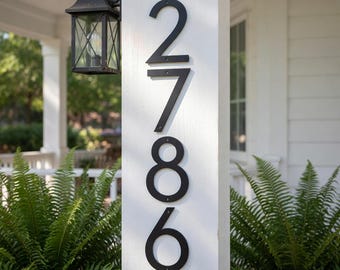 Modern House Numbers Metal, Address sign for Outdoor