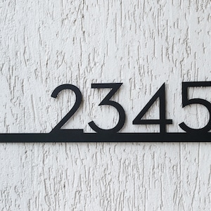 Metal Address Plaque, Modern House Numbers, House Number Plaque, Address sign, Personalized Street Sign, House number sign