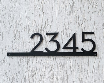 Metal Address Plaque, Modern House Numbers, House Number Plaque, Address sign, Personalized Street Sign, House number sign