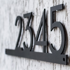 6&quot; Large House Number, Metal Address Plaque,Modern House Numbers,House Number Plaque,Address sign,Personalized Street Sign,House number sign
