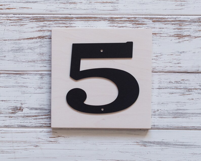6 Inch Metal House Numbers And Letters Modern House Numbers Etsy