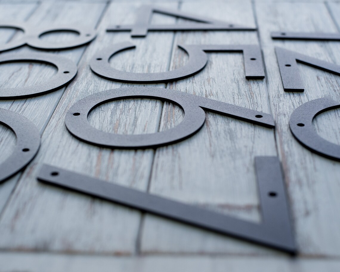 10 inch Metal House Numbers and Letters Modern House Numbers Etsy