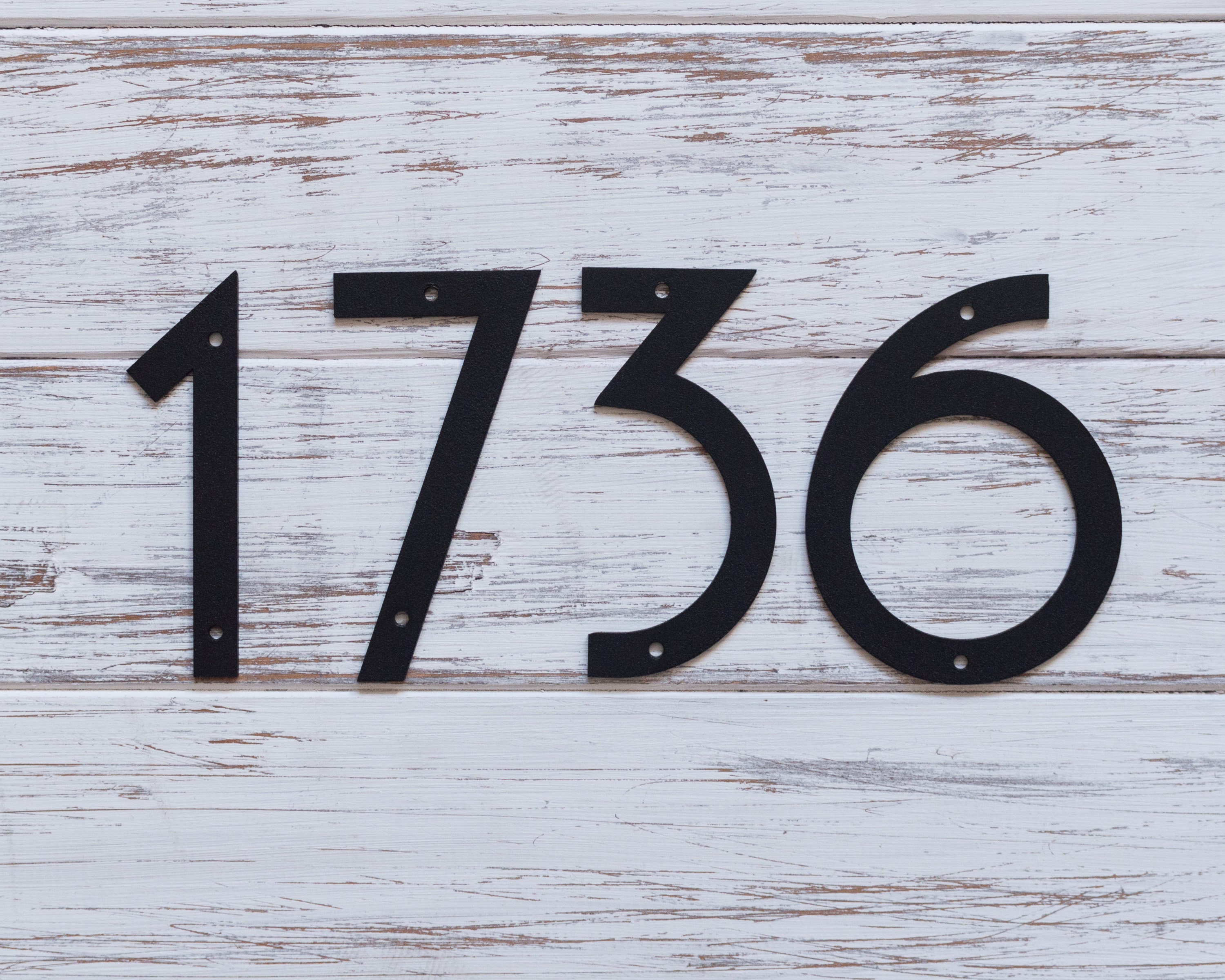 metal house numbers