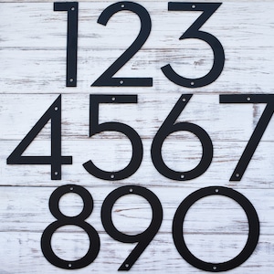 4 inch Metal House Numbers and Letters, Modern House Numbers, Classic House Number, Metl Letters for house, Home Metal Numbers