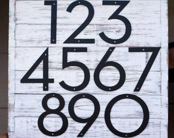 Modern House Numbers Letters | Modern Address Plaque | Large House ...